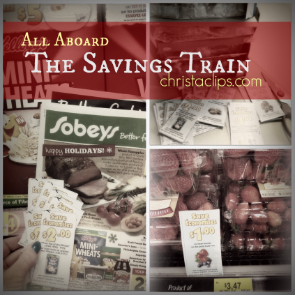 All Aboard the Savings Train Christa Clips Save-at-Home-Mom